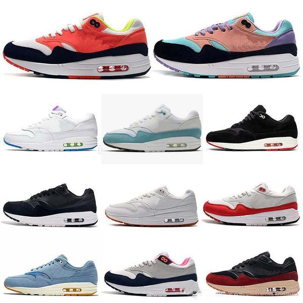 

2019 new arrival 1 87 dlx air atmos casual shoe animal pack 1s parra leopard gra men maxes women classic athletic zapatos trainers, White;red