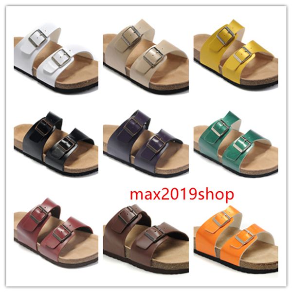 

sell brand flat heel sandals with buckle for men women wholesale summer beach casual shoes genuine leather slippers