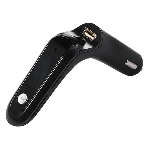 

maikou s7 bluetooth car kit mp3 player fm transmitter wireless radio adapter usb cahrger - black