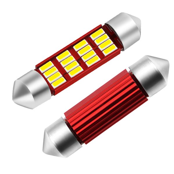 

2pcs festoon 36mm led bulb super bright smd 4014 led white c5w c10w canbus error auto interior doom lamp car styling light