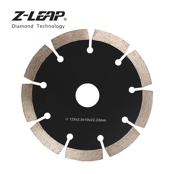 

z-leap 1pc 125mm diamond saw blade 5" granite marble concrete cutting disc dry wet use segments circle saw blades stone cut tool