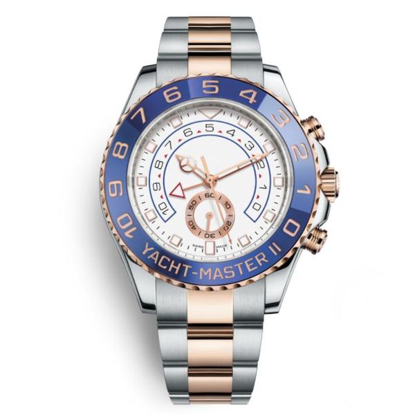 

2019 роскошные мужские наручные часы 116681 44-мм яхта двухцветная розовое золото из нержавеющей стали мужские автоматические механические часы с большим циферблатом