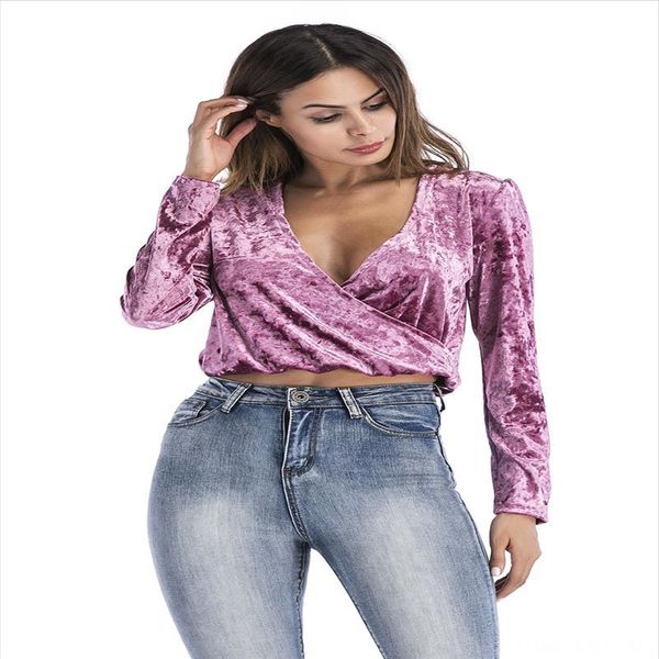 

creative 2019 autumn street trendsetter v-neck slim women's t-shirt creative 2019 autumn street trendsetter v-neck slim women's t, White