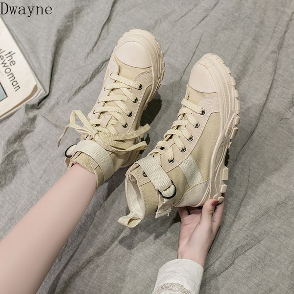 

2020 new british wind wild breathable thick bottom high boots shorts tide, Black