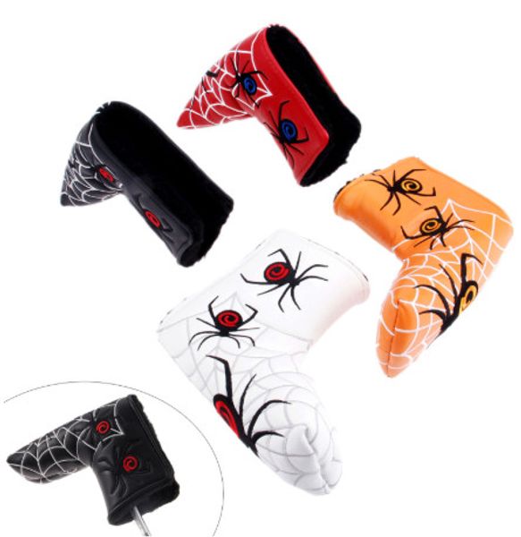

new spider with silver web golf putter cover scratch-resistant and durable putter head cover
