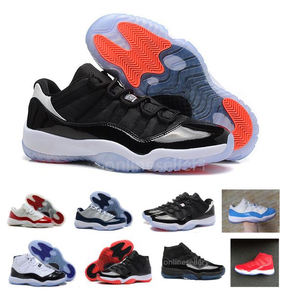 

2020 new space jam concord 11s basketball shoes bred legend blue infrared gym red infrared 11 women men designer sports shoes sneaker