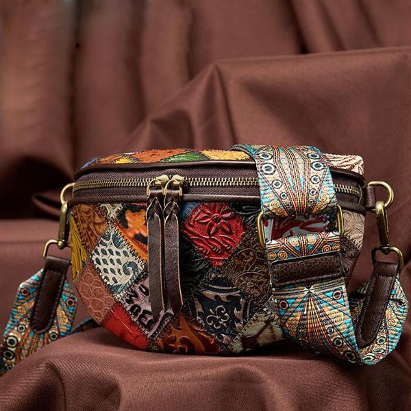 

crossbody bag for women shell bag genuine leather shoulder bags female floral handbags small lady colorful messenger bags