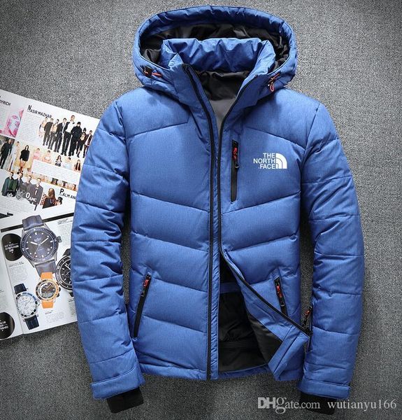 

classic men's oudoor hooded polartec softshell north jacket male sports windproof waterproof breathable winter face coats down jacket, Black