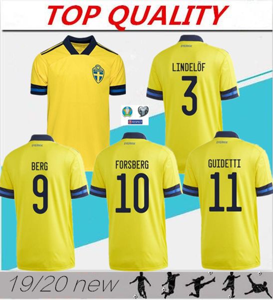 

2020 швеция футбол джерси главная желтый 20 21 sverige forsberg lindelof berg ибрагимович национальная команда человек футбольная форма руба, Black;yellow