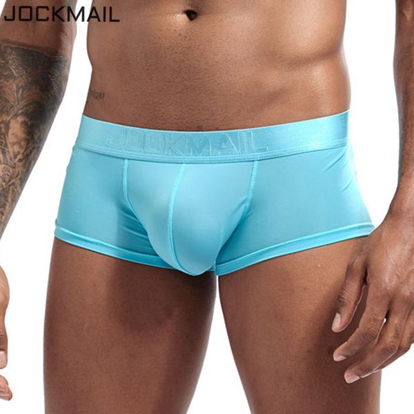 

red blue black white mens underwears boxers translucent seamless men's ice silk underwear designer mens underwears boxers stock men box