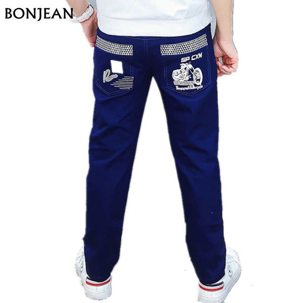 

2018 весна осень письмо брюки дети дети брюки повседневная одежда хлопок эластичный пояс карандаш для детей детская одежда, Blue