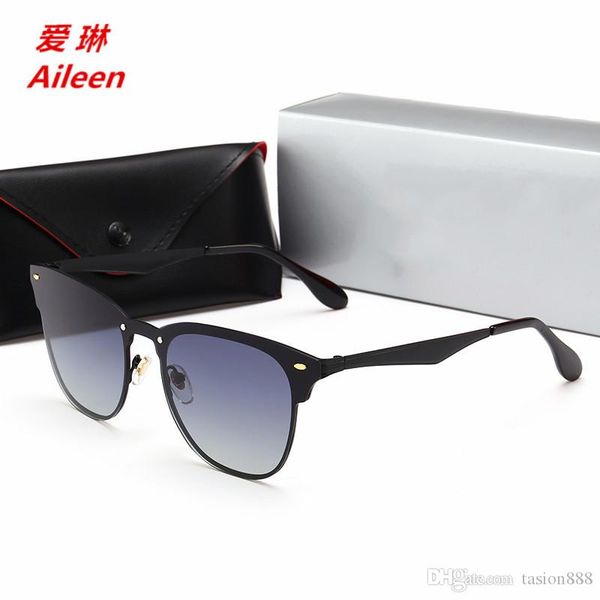 

2018 new polarized sunglasses 3576 european and american fashion metal bright frog mirror trend men and women sunglasses, White;black