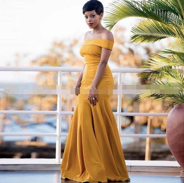 Mustard evening dress hotsell