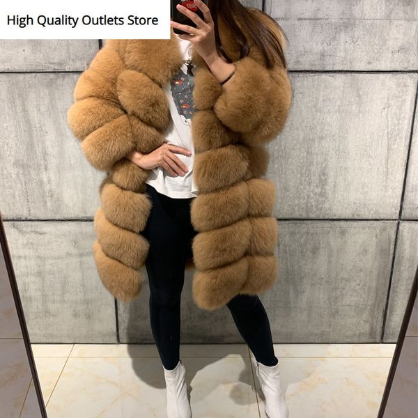 

lady fur coat women real fur coat natural outwear, Black