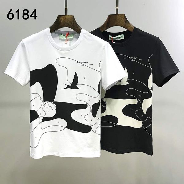 

2020 combination letter geometric print fashion t shirt summer breathable t-shirt casual simple mens t shirt ladies street short sleeves, White;black