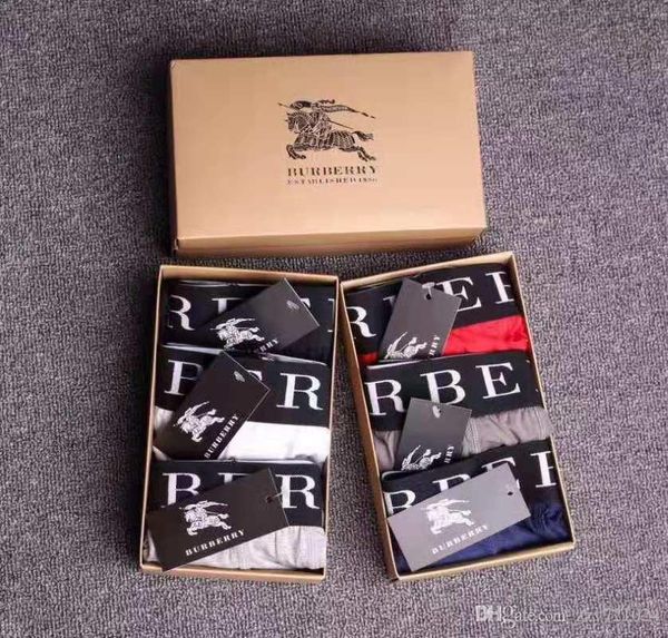 

2019 men brief underwear shorts for man fashion underwear casual soft breathable male gay cotton thong underwear slips, Black;white
