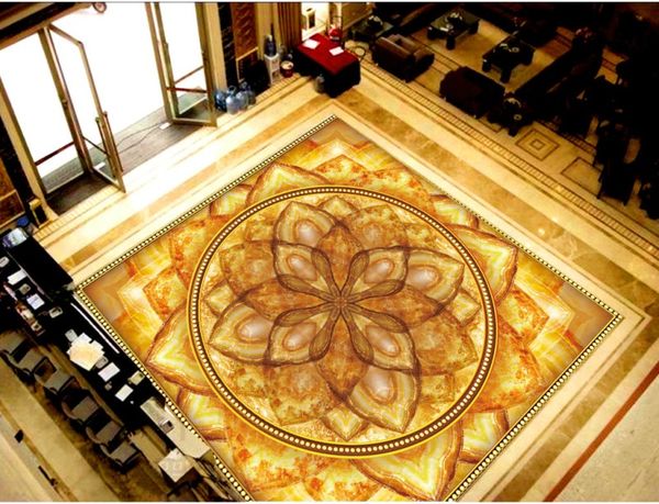 

custom p floor wallpaper marble pattern living room bathroom 3d floor tiles mural pvc self-adhesive wallpaper roll
