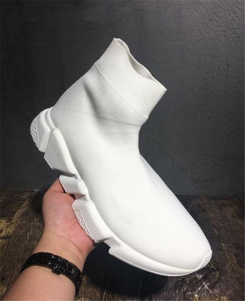 

women mens sock speed trainer shoes sneakers knitting slip-on casual walking shoe comfort all black chaussure