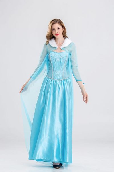 

halloween aisha frozen princess dress with mantle alice dreamy wonderland cinderella long skirts, Black;red