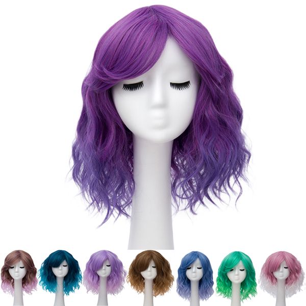 Christmas Pixie Cut Synthetic Cosplay Wigs With Bangs For Women