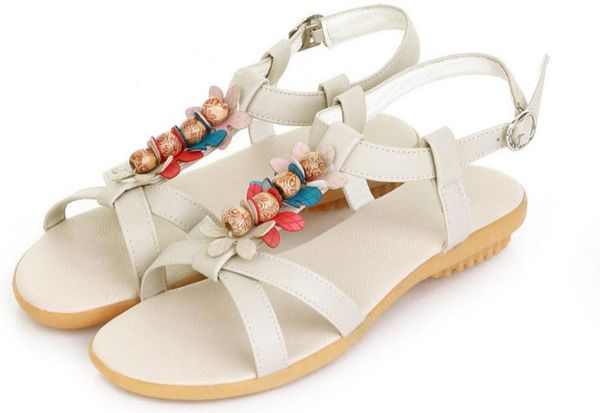 

2019 women's sandals in summer with new style flat bottom @02, Black