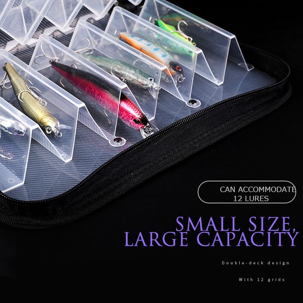 

fishing tackle boxes double layer tackle box fishing container minnow bait box waterproof storage case easy to take