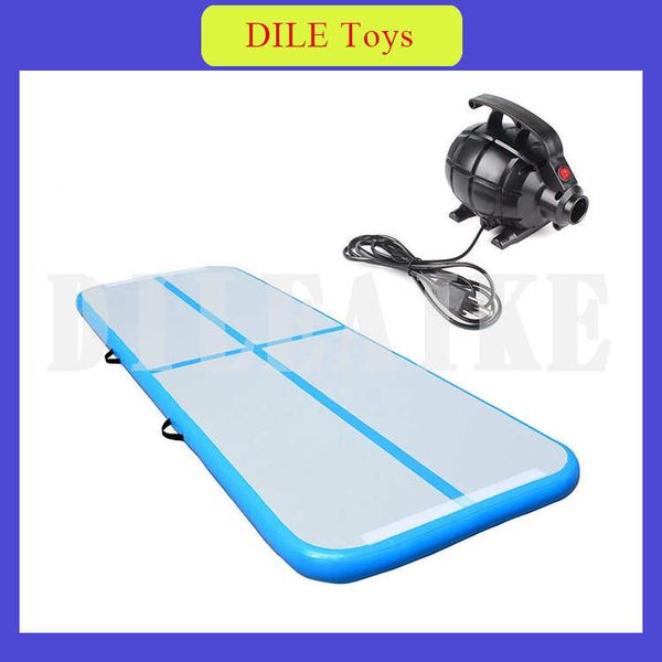 

3x1x0.1m inflatable air track air tumbing mat with pump for gym/home use