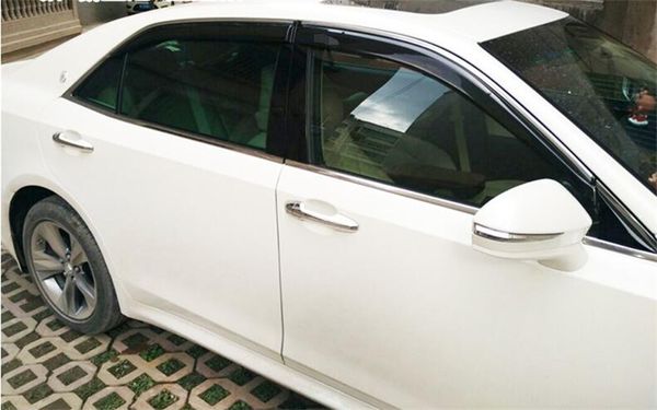 

for toyota crown plastic window visor vent shades sun rain deflector guard for crown auto accessories 4pcs/set 2015