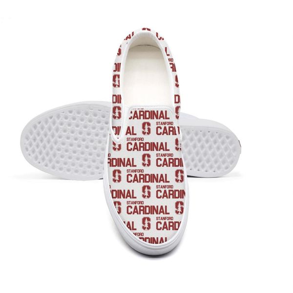 

casual stanford cardinal football red canvas unique non-slip shoes design print classic limited edition usa flag white maryland, Black
