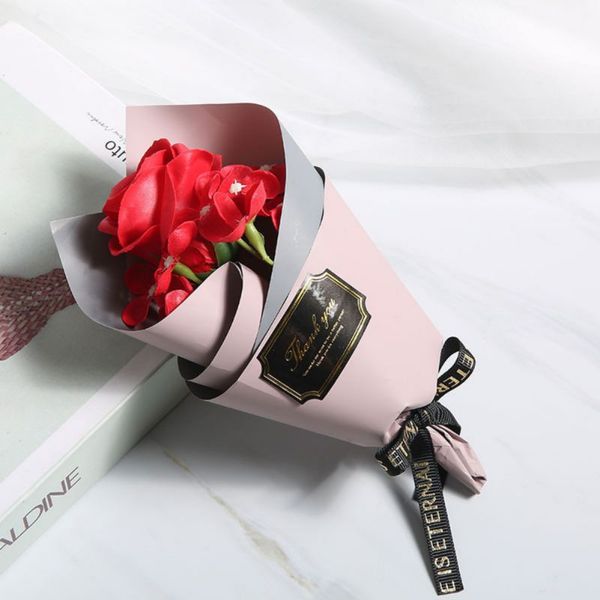 

день букет роз мыло цветка валентина день матери подарок новый год подарок мини букет искусственных цветов декор горячий