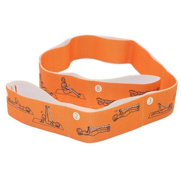 

yoga stretching with tension resistance elastic belt dance training tension belt yoga stretch band flexibility leg stretch