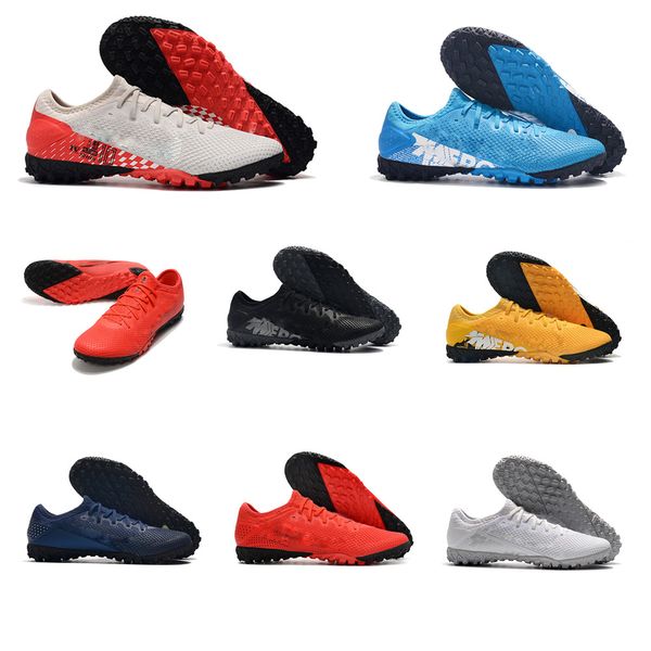 

practical indoor mens soccer cleats shoes mercurial vapors xiii pro tf fg neymar football boots turf low ankle 13 elite futebool size39-45, Black