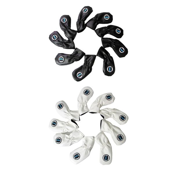 

4-aw 9pcs golf club head cover irons headcover protector with number