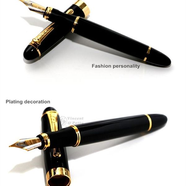 

limit shows simple fountain pen full metal golden clip luxury pens jinhao stationery office school supplies