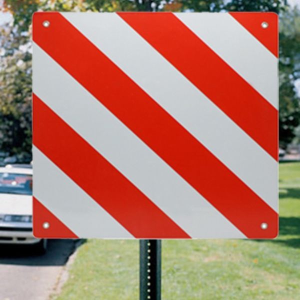 

2019 high capacity sign reflective sign red white for rear carrier and bike rack 50 x 50 cm support wholesale dropshipping garden decoration