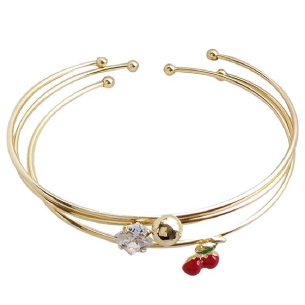 

fashion trend beautiful women's bracelet three round combined one women metal chain accessary necklace jewelry, Silver