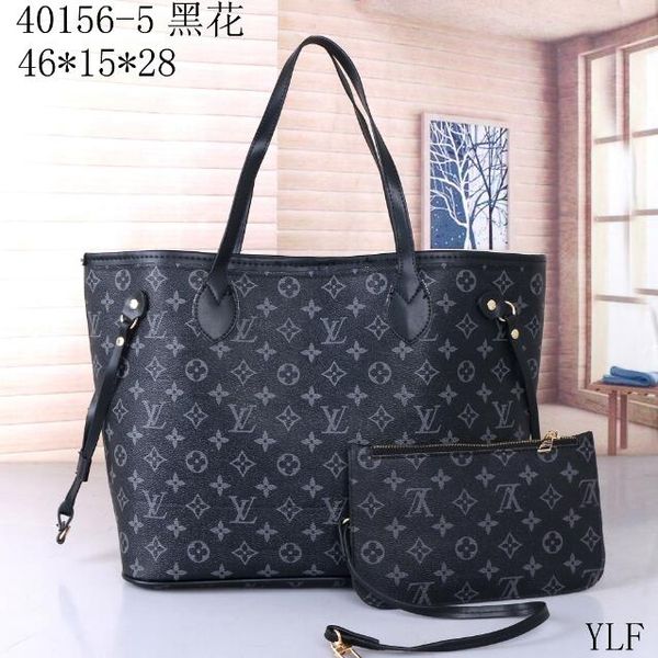 

Famou brand women handbag l flower luxury de igner compo ite bag lady clutch houlder tote female pur e with wallet 40156