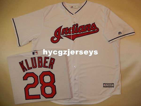 

baseball ci #28 corey kluber sewn cool base shirt jersey new mens stitched jerseys big and tall size xs-6xl for sale, Gray