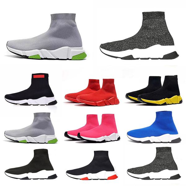 

2020 designer shoes speed trainer platform casual of triple socks red blue white flat fashion mens womens sports sneakers fashion sz 36-45