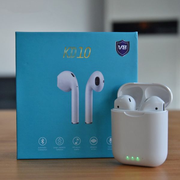 

Kd10 v8 tw bluetooth headphone wirele charging earphone head et with pop up function uper ba for iphone x max am ung 9 10