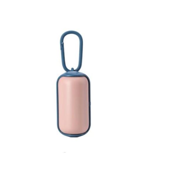 

chinese mainland portable pet litter distributor box plastic dog waste pick-up bag mini pet poop collector oval storage box