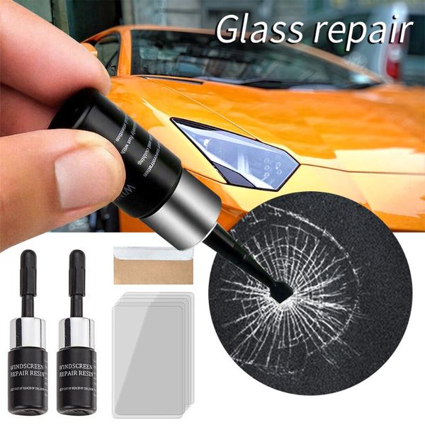 

automotive glass repair fluid car window glass crack chip repair tool kit windscreen tools