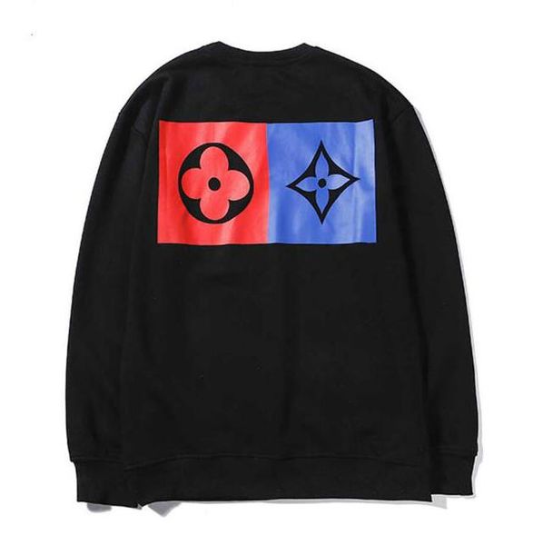 

fashion sweater hoodies for mens women streerwear with letters new arrived brand hoodie pullovers four leaf clover 2 colors optional, White;black