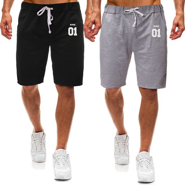 

mens designer summer fashion casual sports cropped pants loose big shorts large size, Black