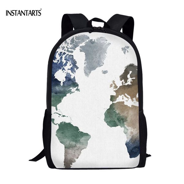 

instantarts print school backpacks for kids students bookbags large schoolbags satchel rucksack mochlas