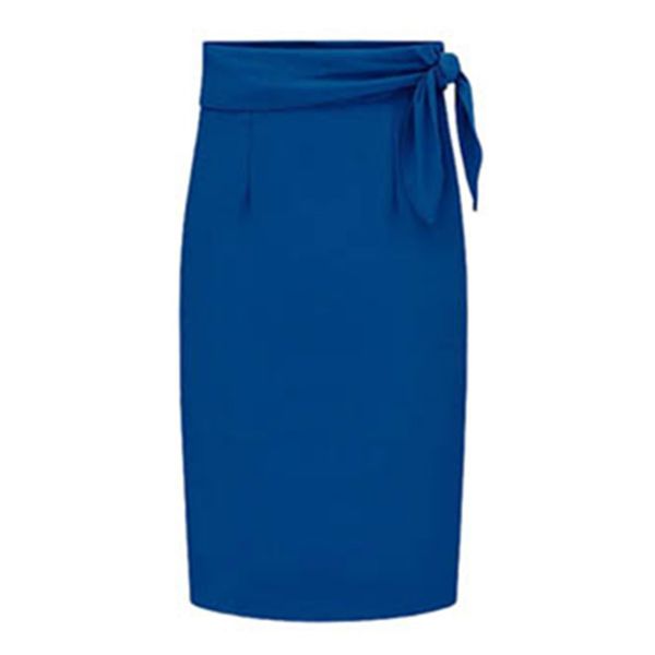 

2020 весенняя мода женщины split сценки с пояса sexy высокой талией карандаш юп дамы офис elegant split колено длина юбки, Black