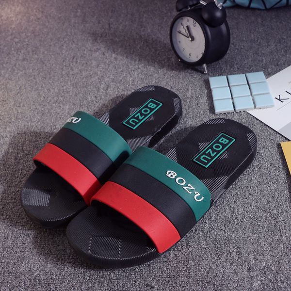 

2019 men summer slippers soft bottom massage slippers plus size 48 49 50 outdoor men beach shoes fashion l, Blue;gray