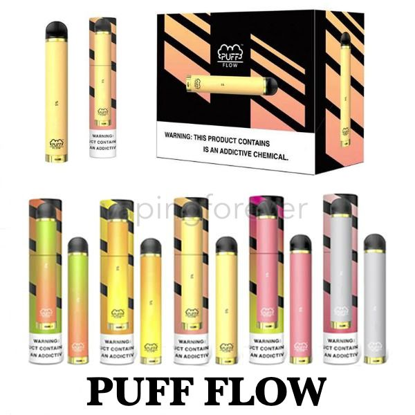 

Новые Puff Bar Flow Одноразовая Vape Airflow Control 1000 пуфы Предварительно заполненные 4мл 600mAh Батарея 8 цветов Vape Starter Kits Puff Bar E CIGS