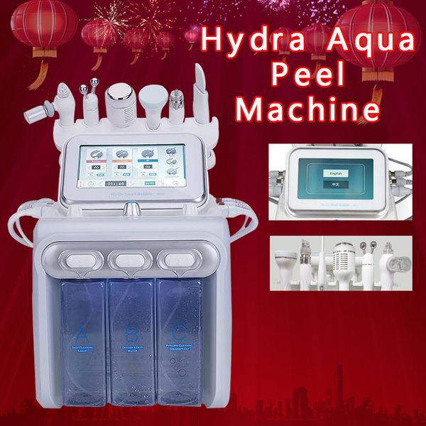 

6 in1 hydra facial water dermabrasion oxygen spray with rf bio lifting spa facial machine/hydro microdermabrasion