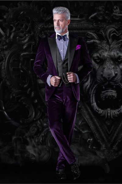 

новый нагрудного вельвет groomsmen one button groom tuxedos 3 шт мужских костюмов свадебный / prom best man blazer (куртка + брюки + жилет, Black;gray